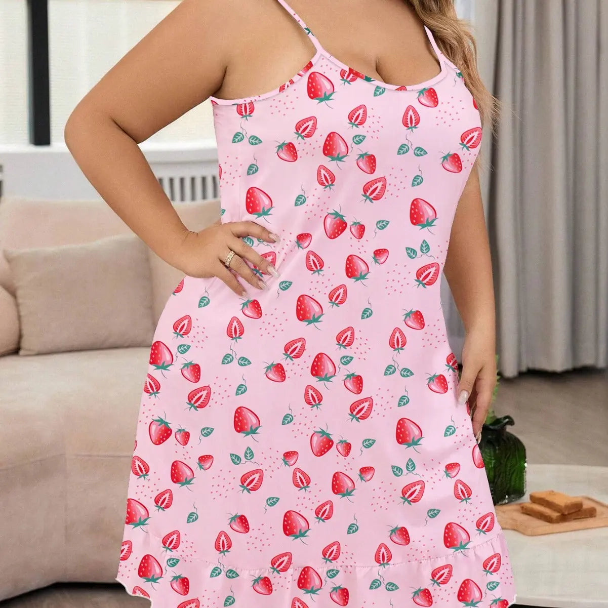 Plus Size Pajamas For Women Round Neck Thin EX-STOCK Canada