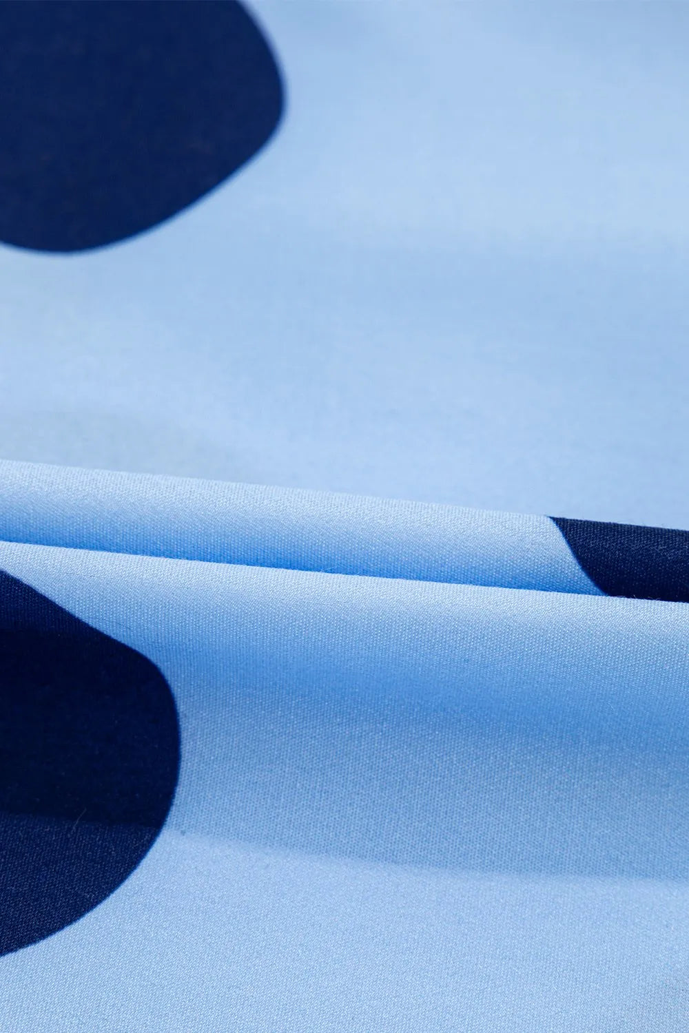 Polka Dot Print Ruffled Short Sleeve Buttoned Collared Blouse - Velora Luxury Fashion