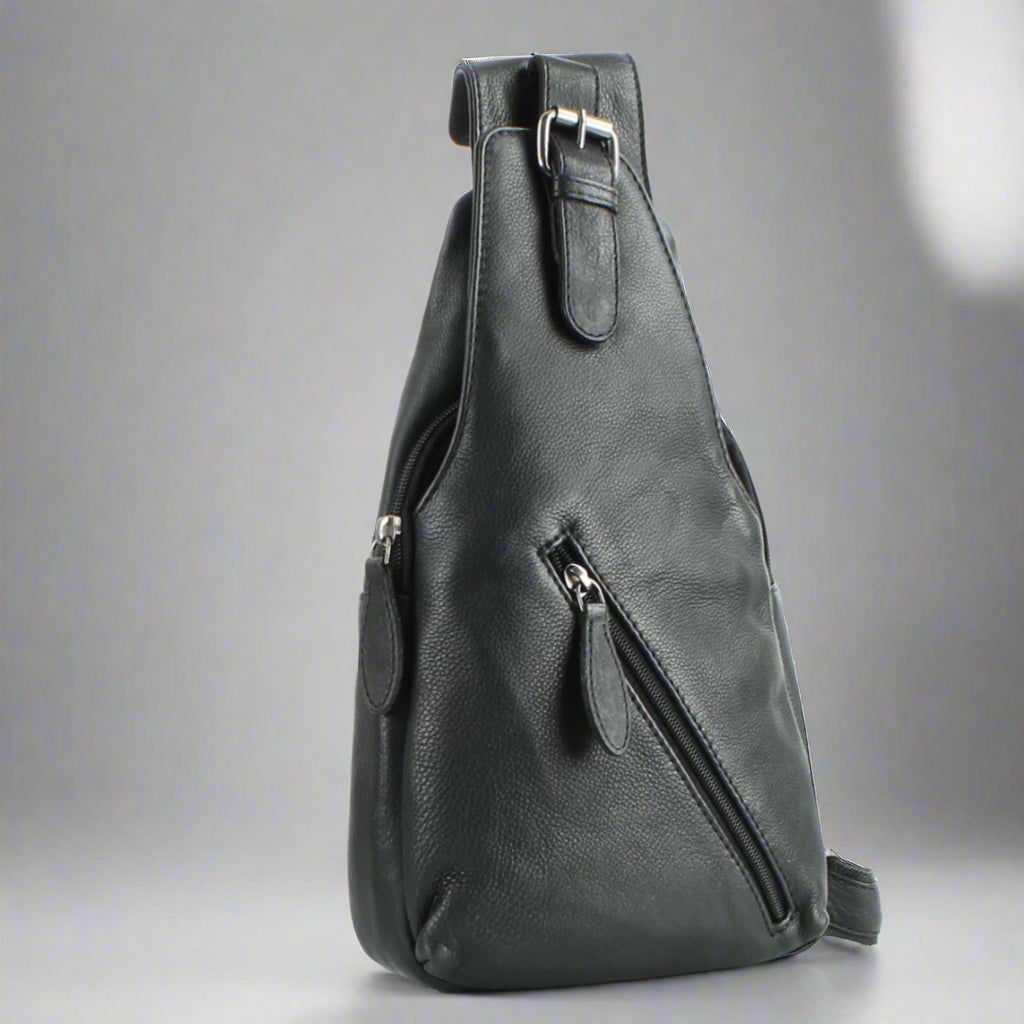 Premium Handcrafted Leather Sling Bag | Backpack | Crossbody Messenger Bag - Velora Luxury Fashion