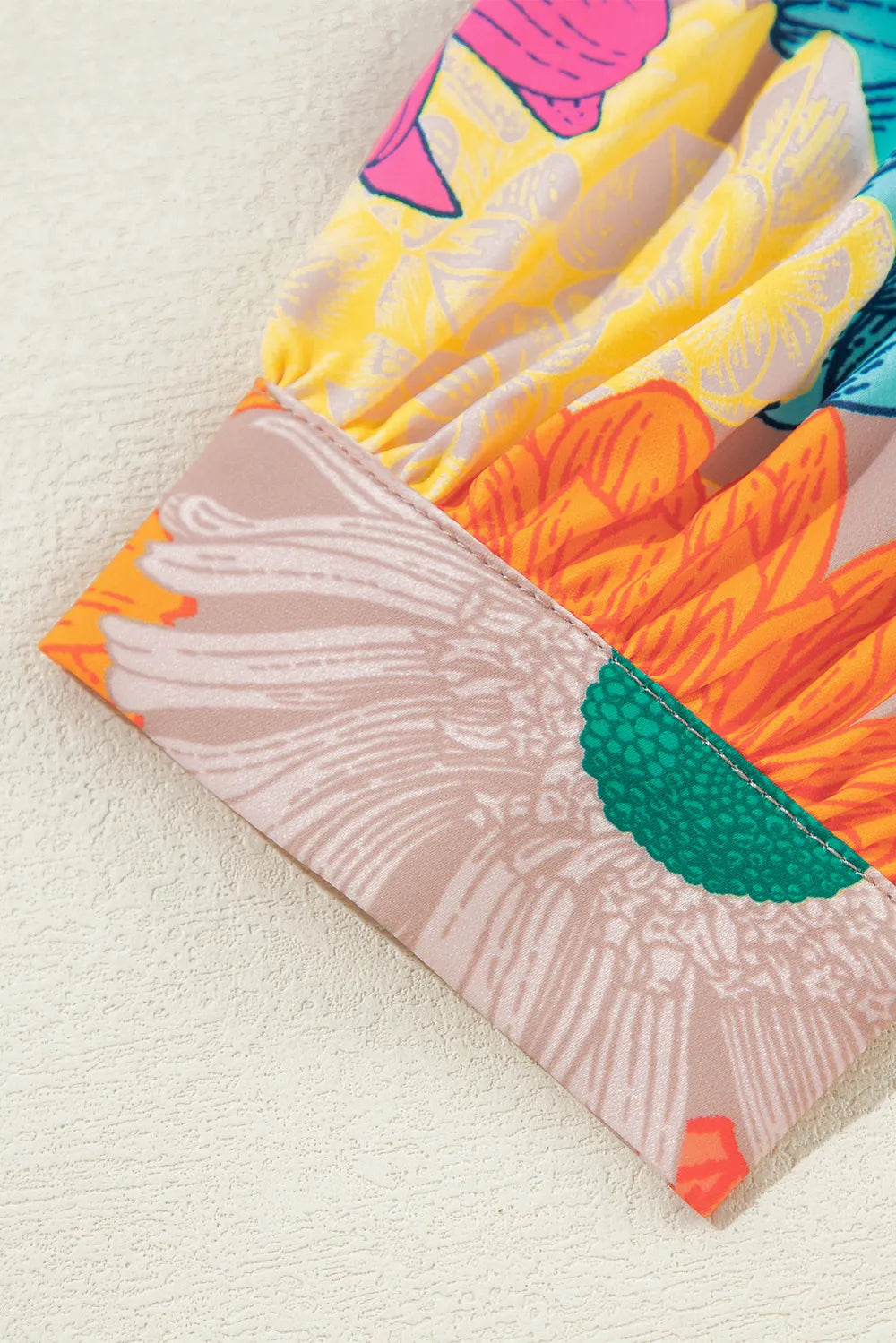 Printed Button Up Long Sleeve Top and Shorts Set - Velora Luxury Fashion