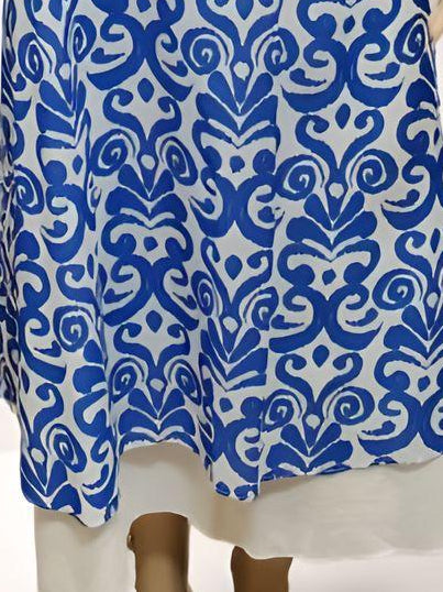 Printed Long Dress - Velora Luxury Fashion