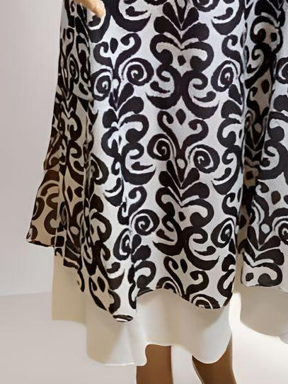 Printed Long Dress - Velora Luxury Fashion