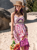 Printed Scoop Neck Cami Dress - Velora Luxury Fashion
