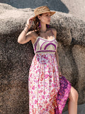 Printed Scoop Neck Cami Dress - Velora Luxury Fashion