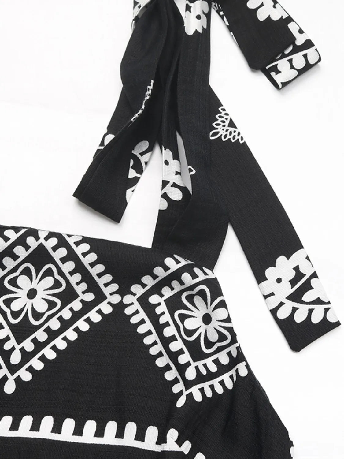 Printed Square Neck Maxi Cami Dress - Velora Luxury Fashion