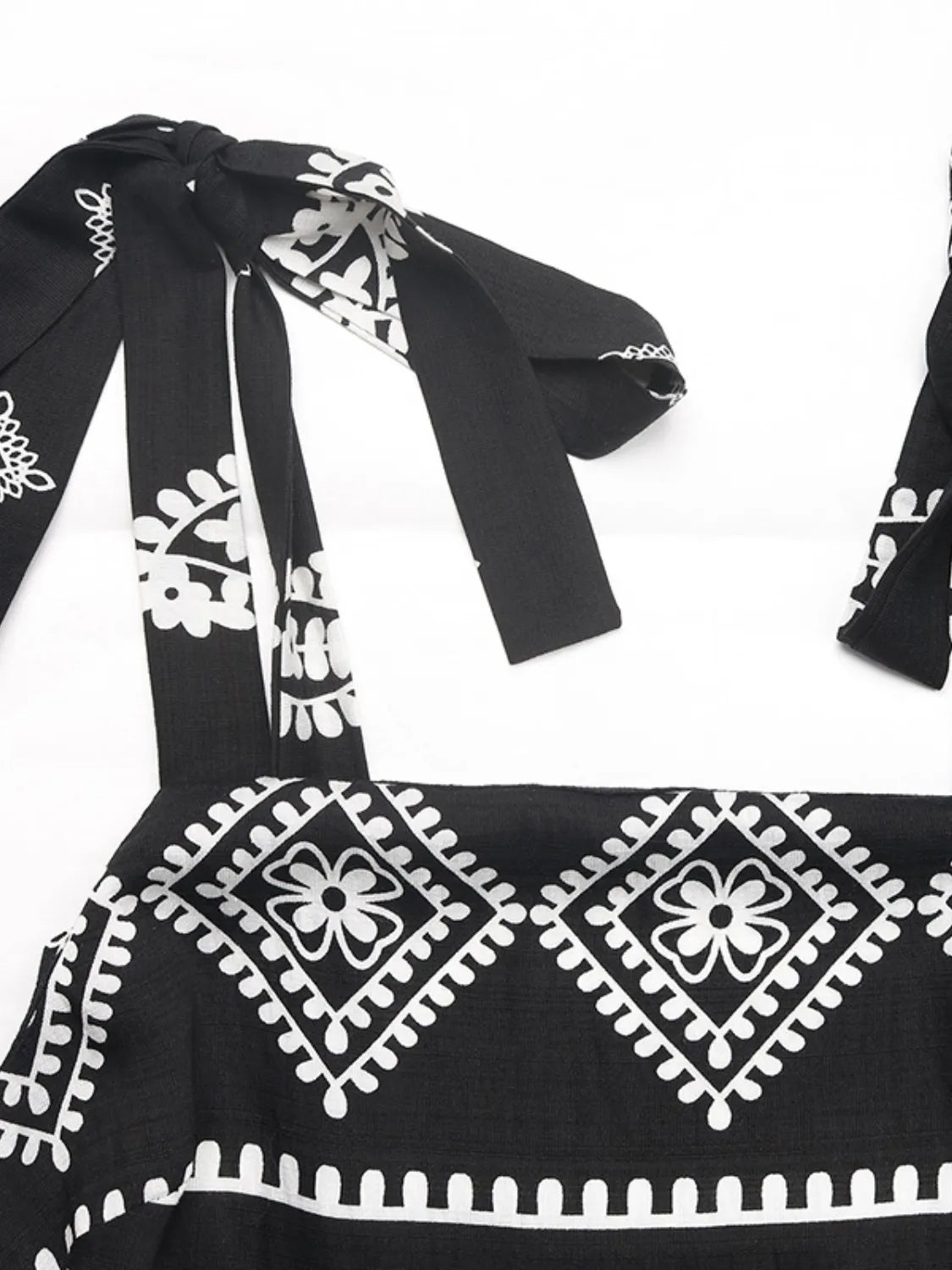 Printed Square Neck Maxi Cami Dress - Velora Luxury Fashion