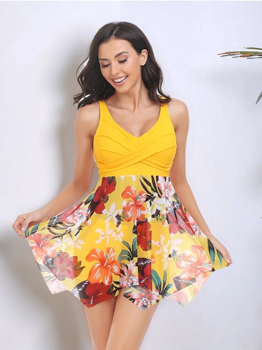 Printed Wide Strap Two-Piece Swim Set - Velora Luxury Fashion