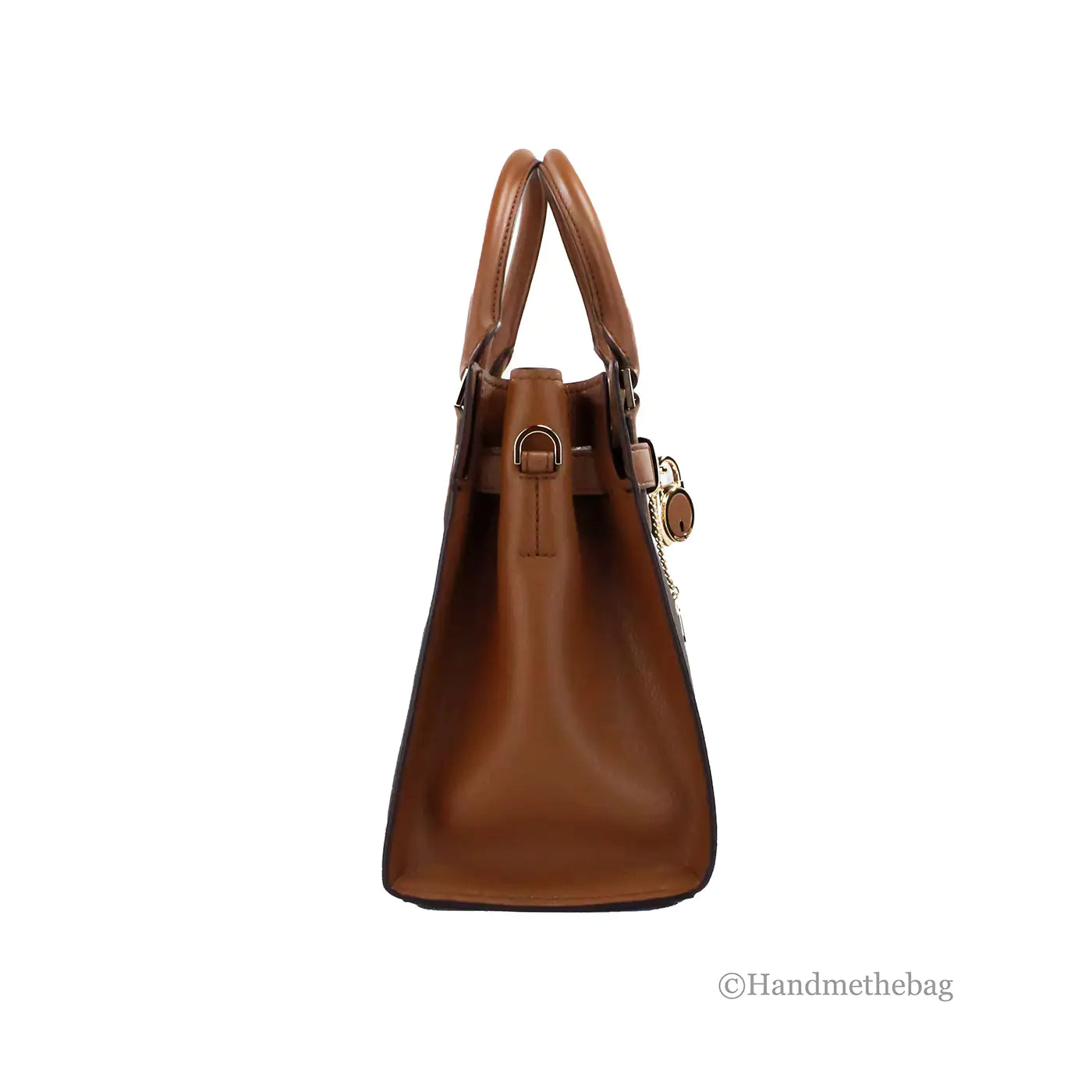 Michael Kors Hamilton PVC Brown Crossbody Satchel