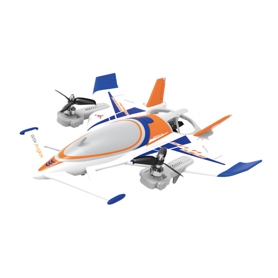 QIDI 570 VTOL RC Plane Brushless with 7.4V Battery, LED Lights & Crane Mode - Velora Luxury Fashion