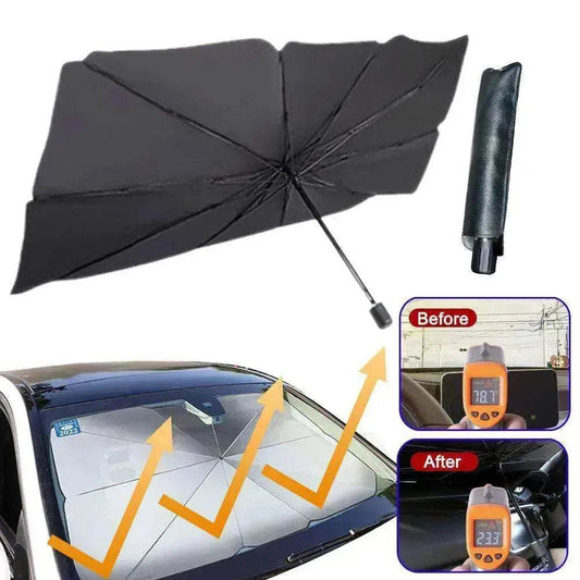 Quick deploy and practical foldable car sunshade - Velora