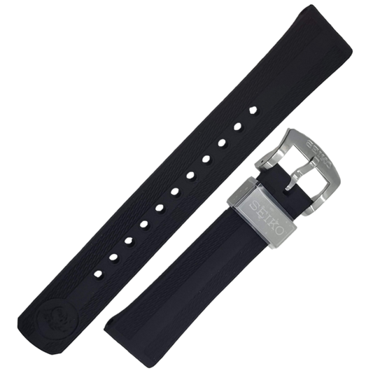 SEIKO Rubber Strap Black OEM 20 mm | R03E011J0