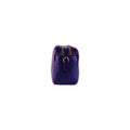 RB1008Y | Tracollina Donna Doppia Lampo in Vera Pelle Made in Italy. Tracolla removibile. Attacchi con moschettoni in metallo Oro Lucido - Colore Viola - Dimensioni: cm 20 x 15 x 9 - Velora Luxury Fashion
