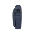 RB2002D | Borsa a Tracolla in Nylon/Vera Pelle, con leggera grana. Chiusura con lampo e tracolla regolabile - Colore Blu - Dimensioni: cm 15,5 x 21 x 7. Confezione: Sacchetto in Tessuto non Tessuto - Velora Luxury Fashion