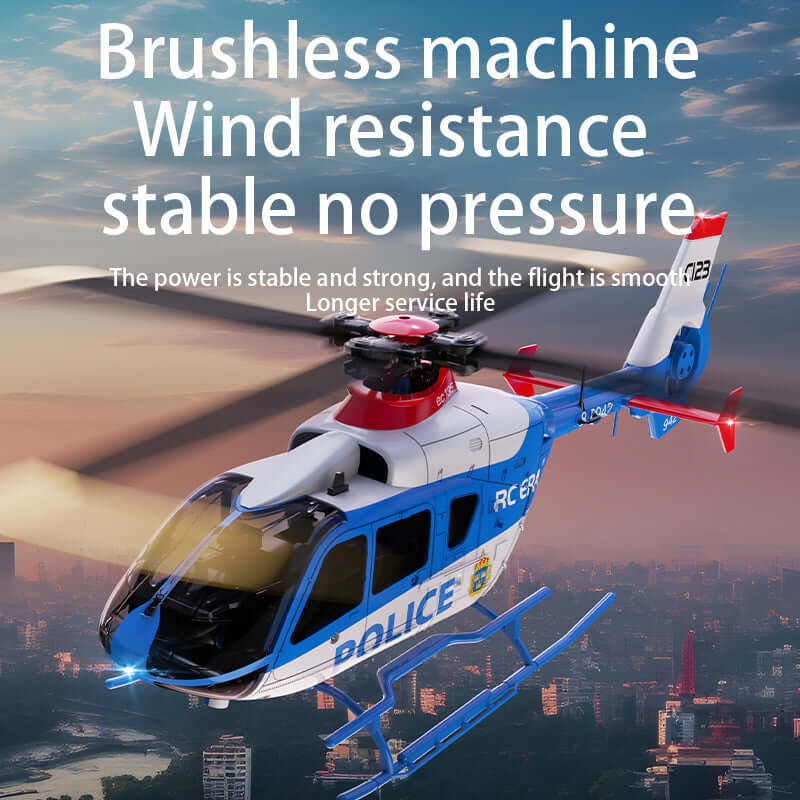 RC ERA C123 6CH Brushless RC Helicopter with Optical Flow, 3 Speed, 1-3 Batteries - Velora Luxury Fashion