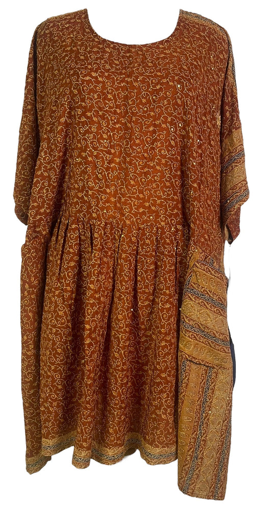 PRC3776 Avatar Pure Silk Boxy Babydoll Dress - Velora