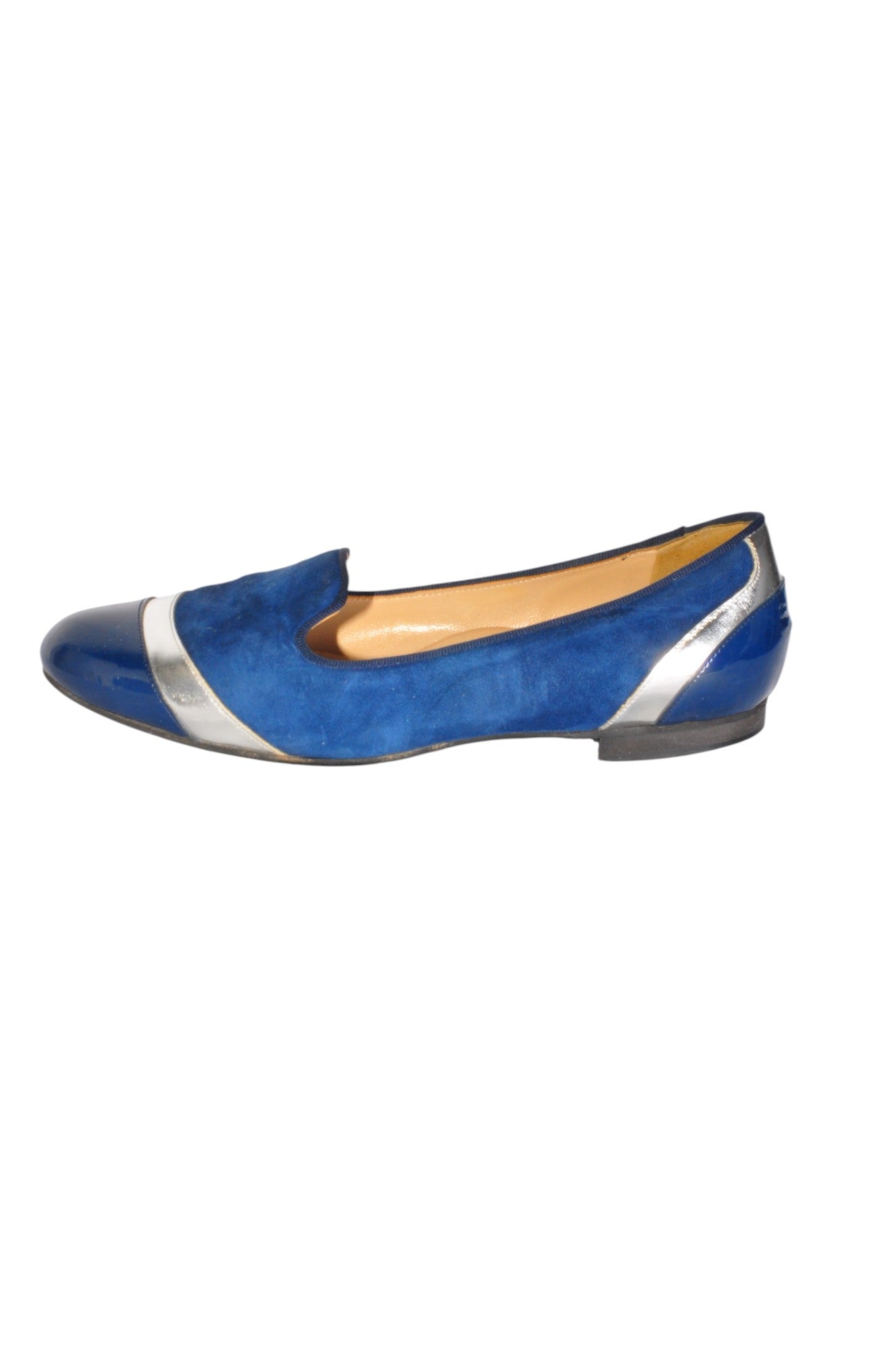 RON WHITE Women Flat Shoes Regular fit in Blue - 38 - Velora Luxury Fashion