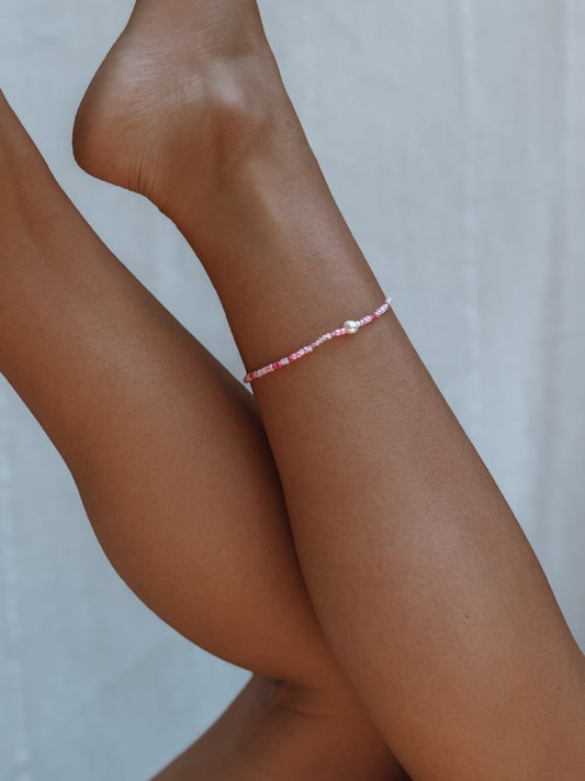RUN FOR THE CURE ANKLET - Velora Luxury Fashion