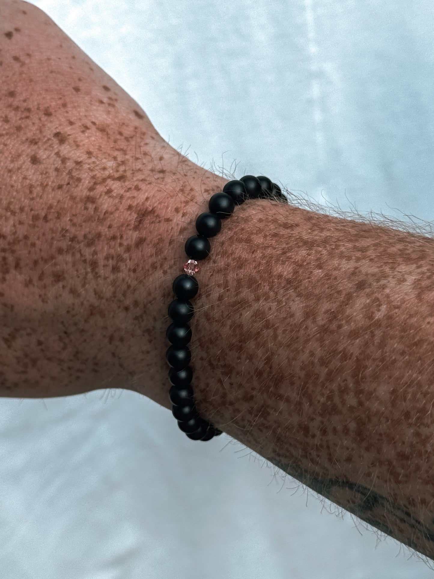RUN FOR THE CURE BLACK ONYX BRACELET - Velora Luxury Fashion