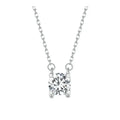 Radiant 1ct Moissanite Sterling Silver Pendant Necklace - Velora Luxury Fashion