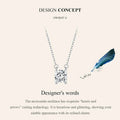 Radiant 1ct Moissanite Sterling Silver Pendant Necklace - Velora Luxury Fashion