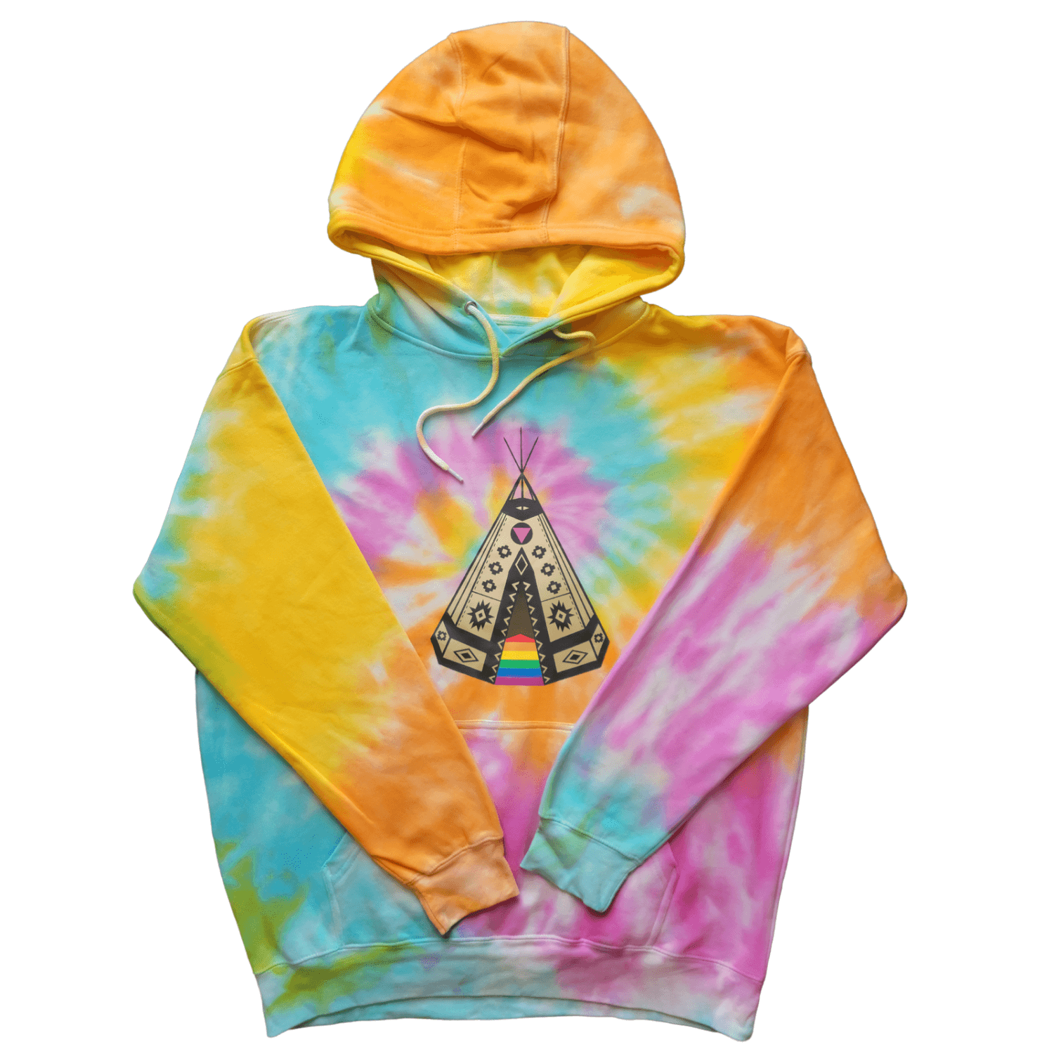 Rainbow Tipi Hoodie - Velora Luxury Fashion