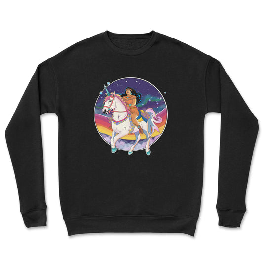 Rainbow Unicorn Woman Crewneck - Velora Luxury Fashion