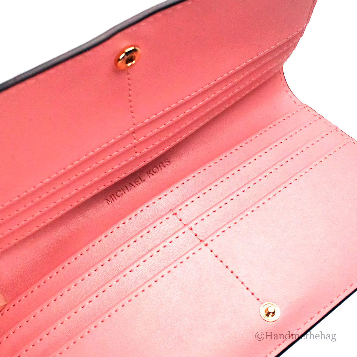 Reed Primrose Leather Snap Wallet by Michael Kors - Velora Luxury Fashion