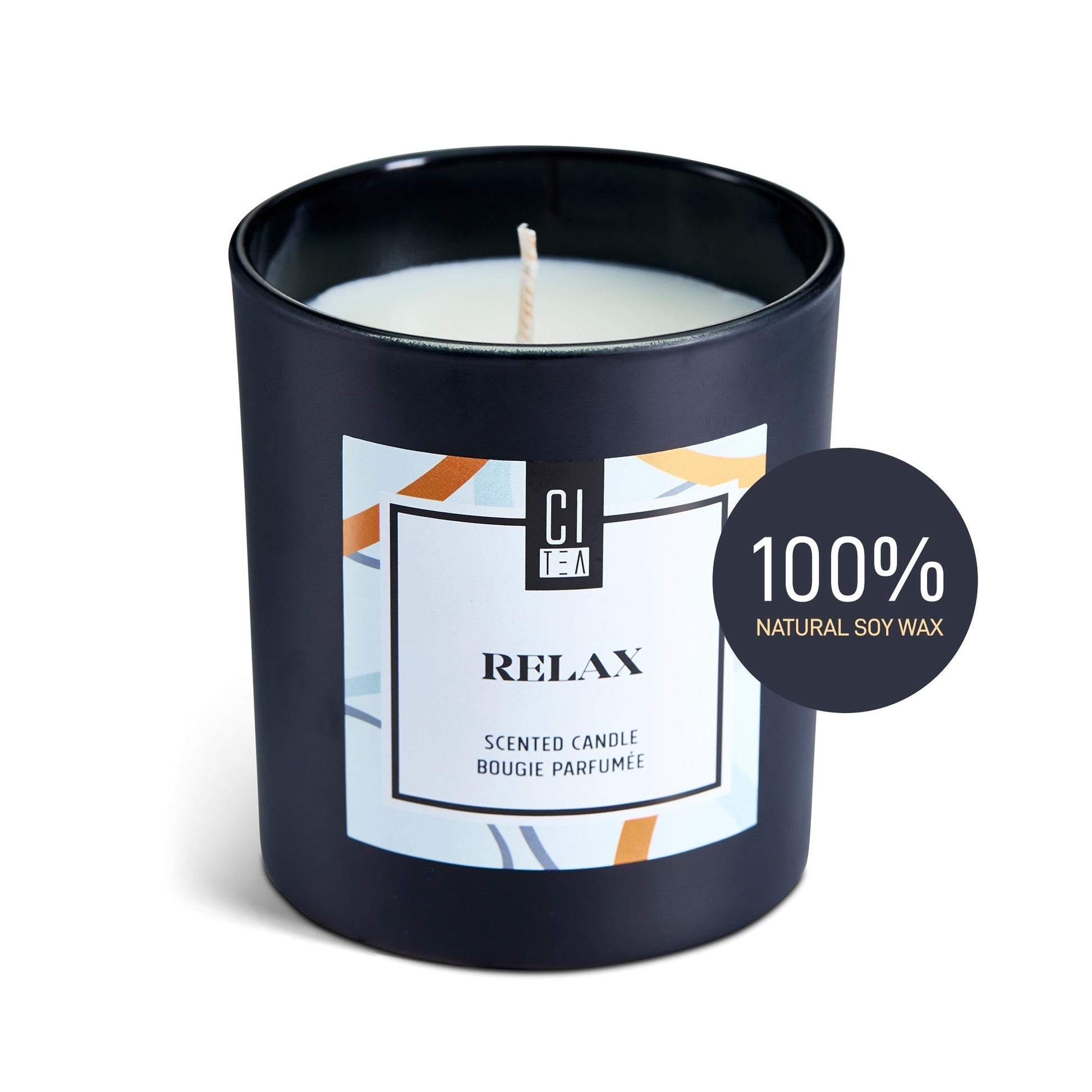 Relax Soy Wax Candle - Sandalwood and Musk - 8 oz - Velora Luxury Fashion