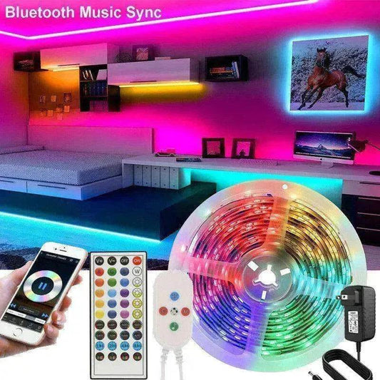 Remote Color Changing Led Strip Lights 5050 RGB Bluetooth Room Light - Velora
