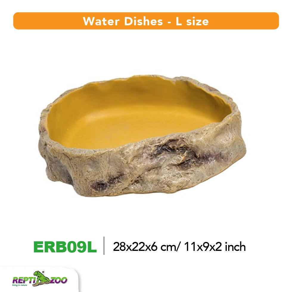 Reptile Water Dish - Natural Look for All Sizes - Velora Luxury Fashion