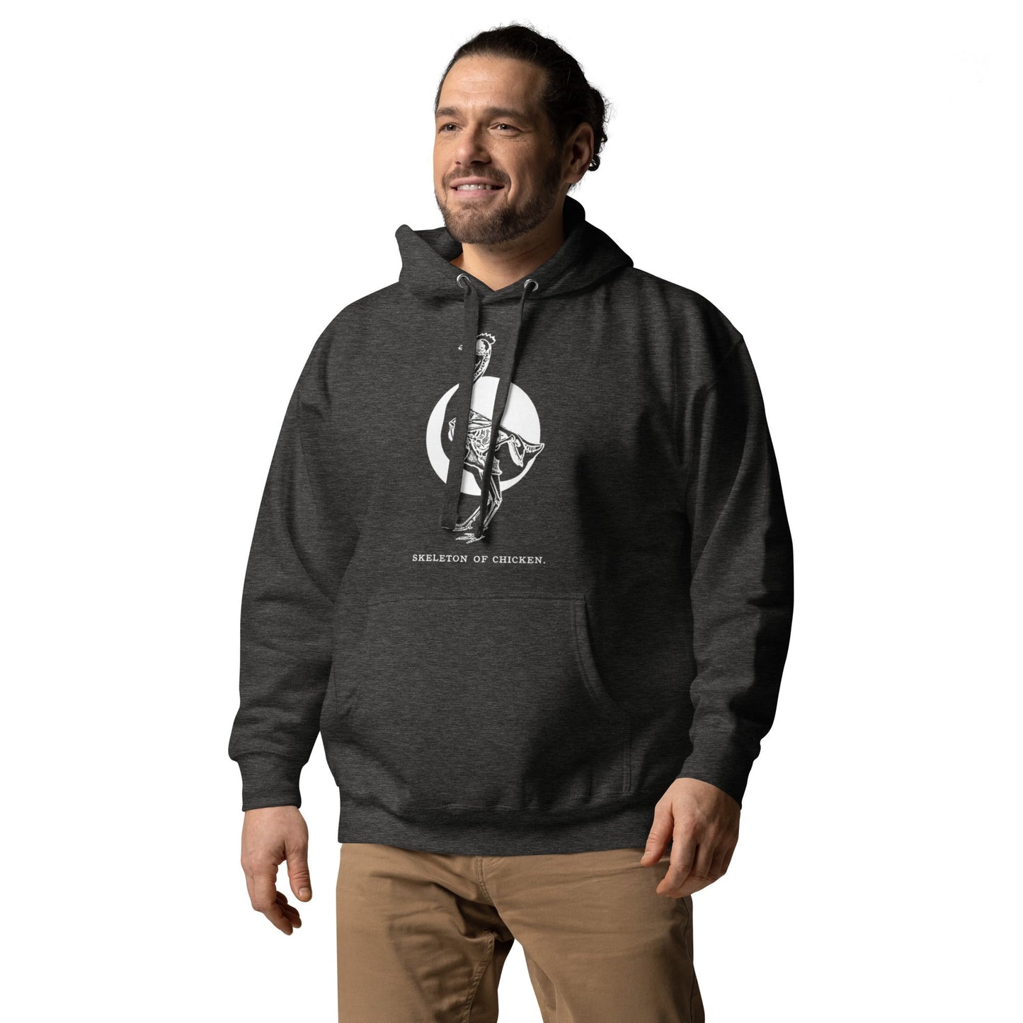 Retro Chicken Skeleton Unisex Premium Bunny Hug (Hoodie) - Velora Luxury Fashion