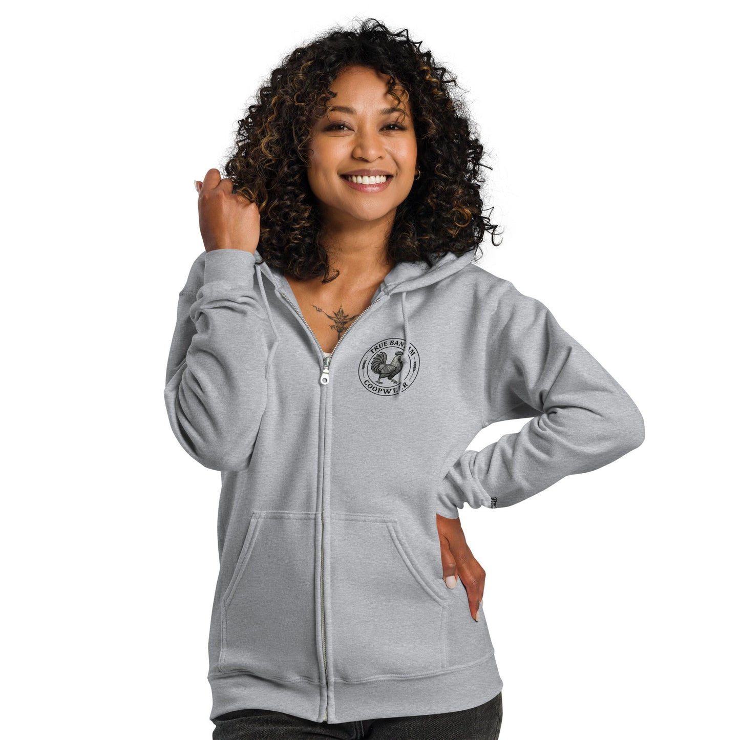 Retro Chicken Skeleton Unisex heavy blend zip hoodie - Velora Luxury Fashion