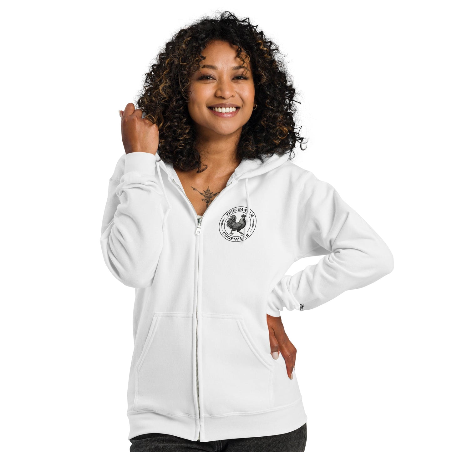 Retro Chicken Skeleton Unisex heavy blend zip hoodie - Velora Luxury Fashion