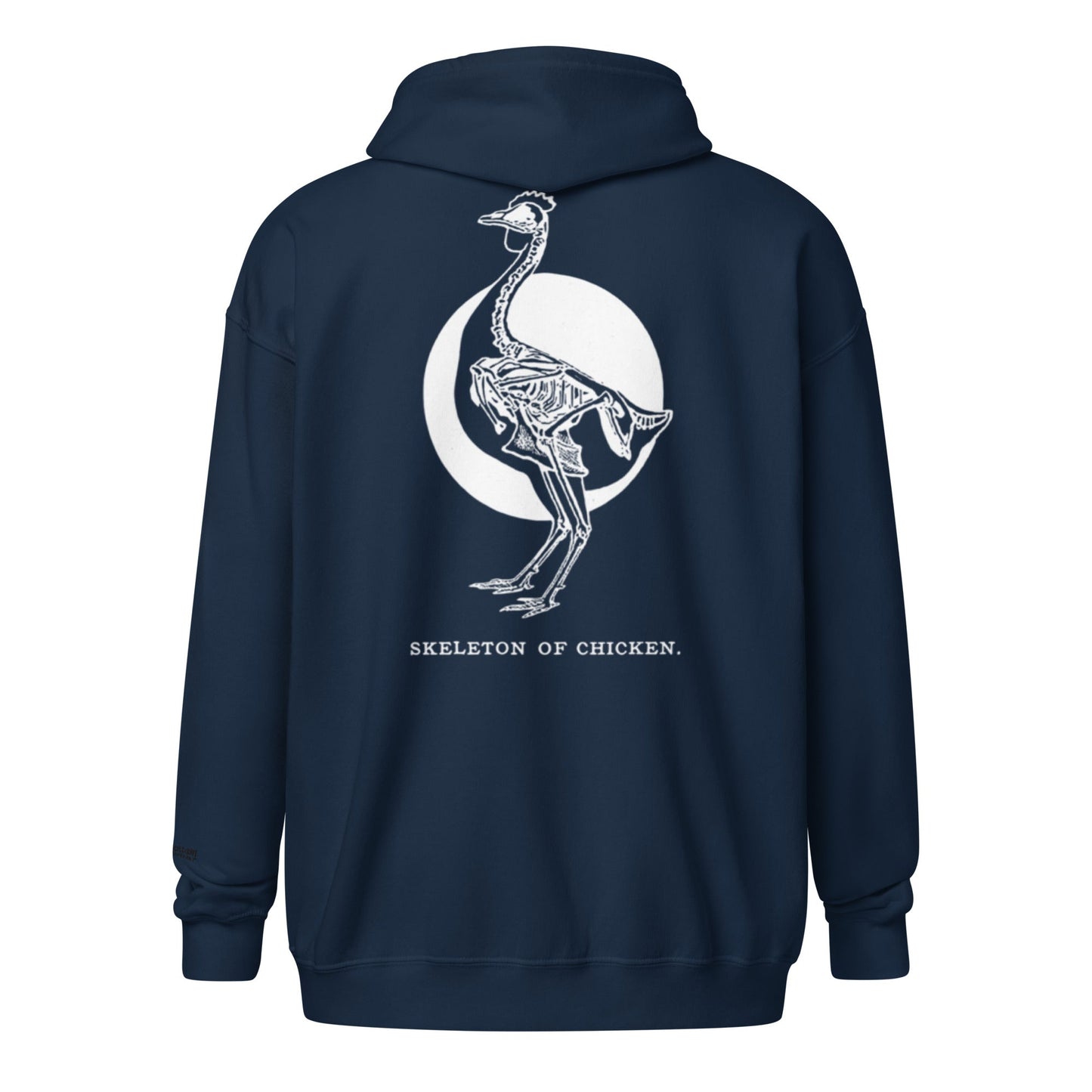 Retro Chicken Skeleton Unisex heavy blend zip hoodie - Velora Luxury Fashion