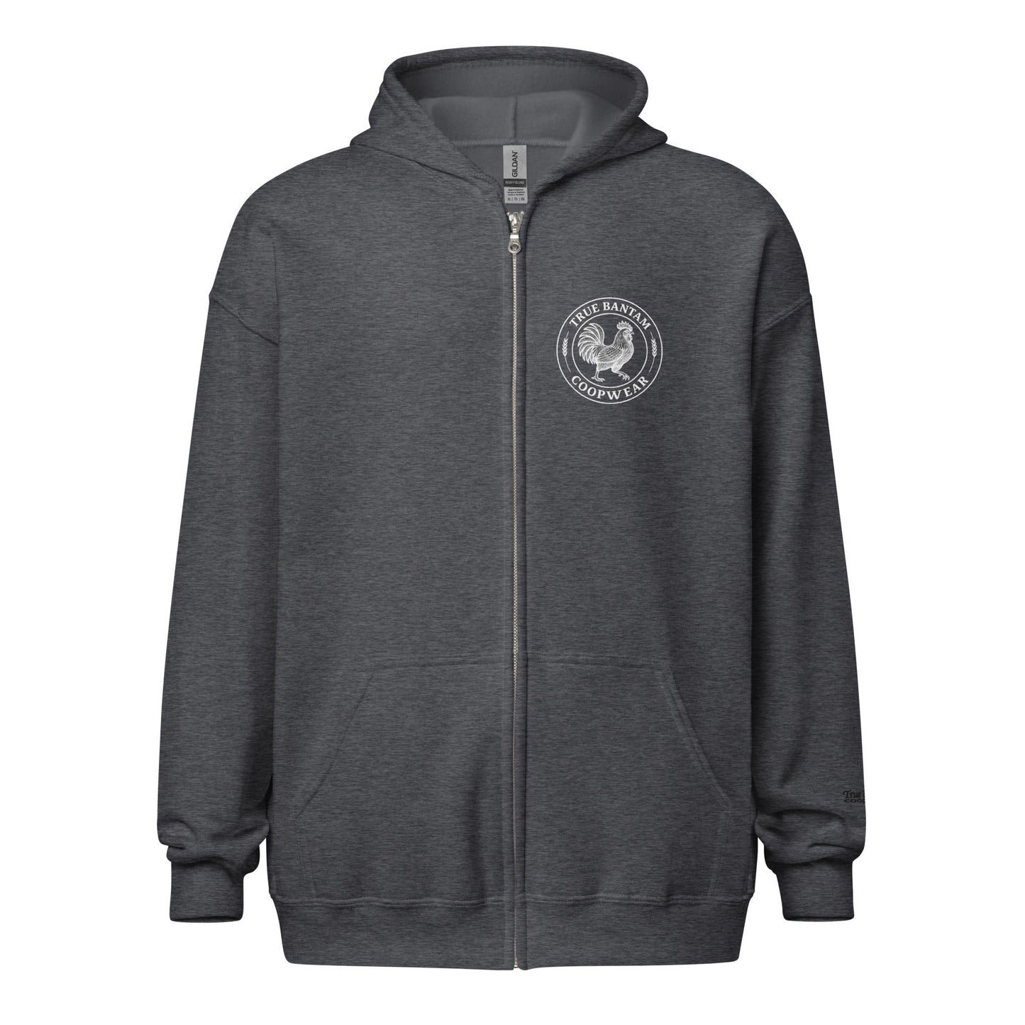 Retro Chicken Skeleton Unisex heavy blend zip hoodie - Velora Luxury Fashion