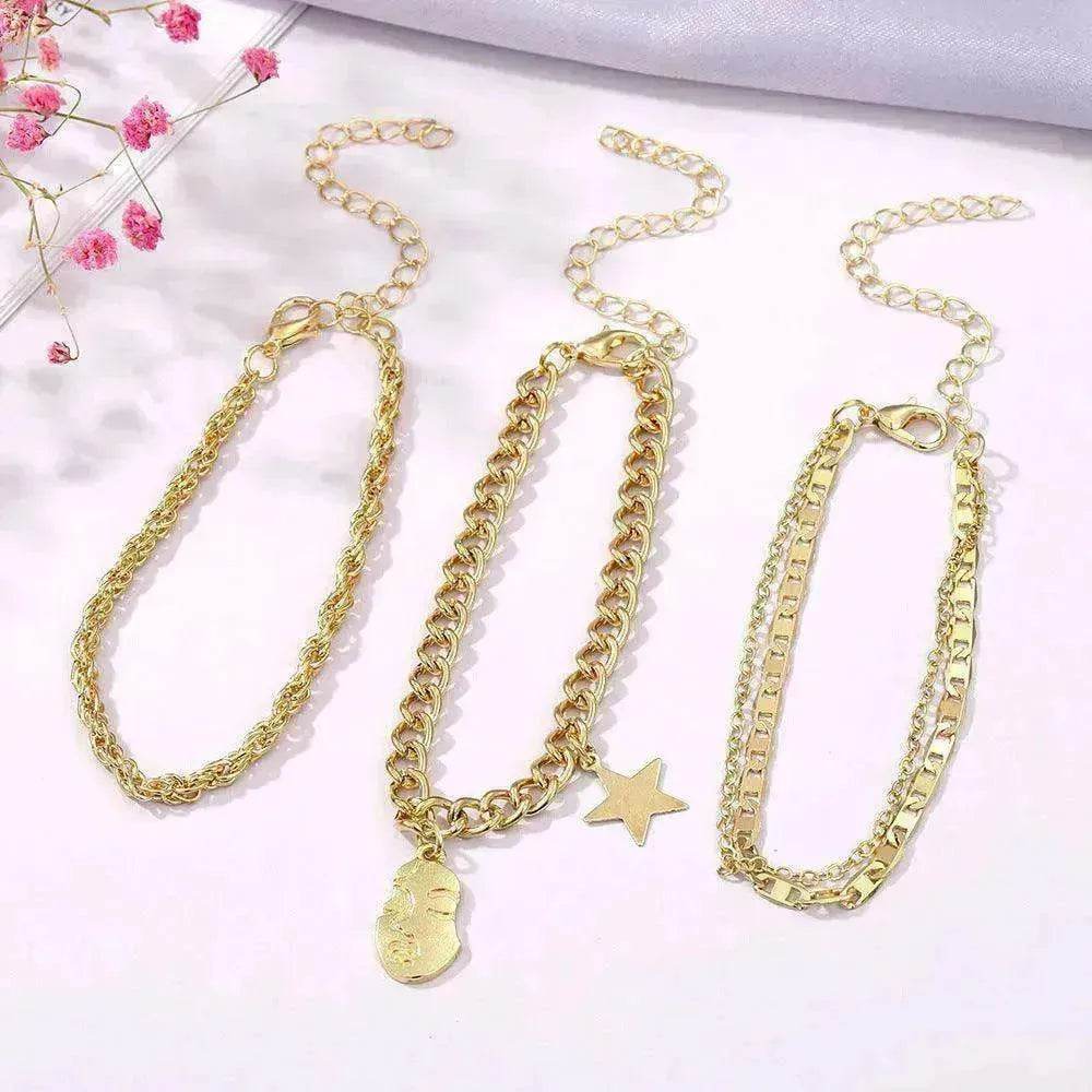 Retro Five-pointed Star Bracelet Four-piece Set EX-STOCK Canada