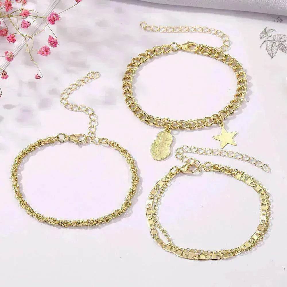 Retro Five-pointed Star Bracelet Four-piece Set EX-STOCK Canada