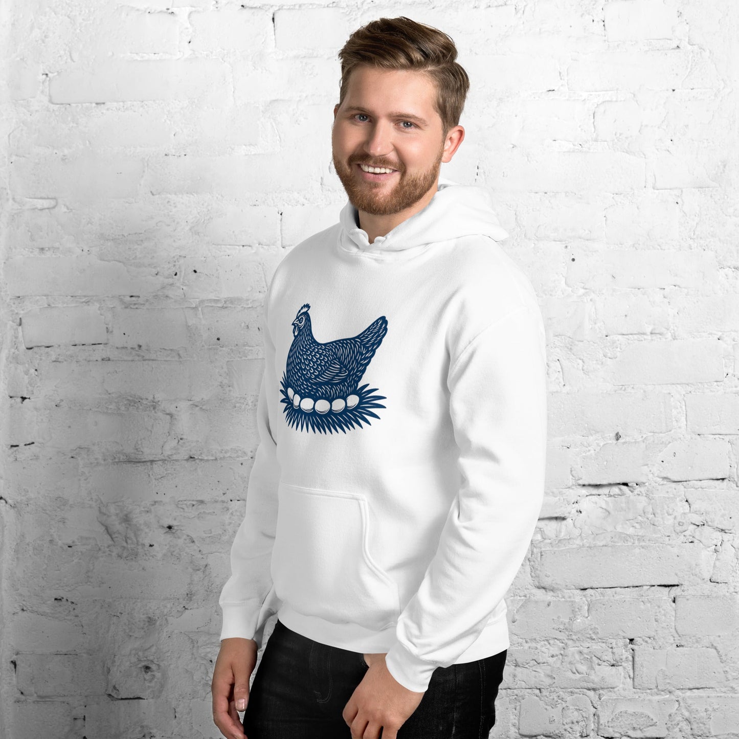 Retro Hen Unisex Bunny Hug (Hoodie) - Velora Luxury Fashion