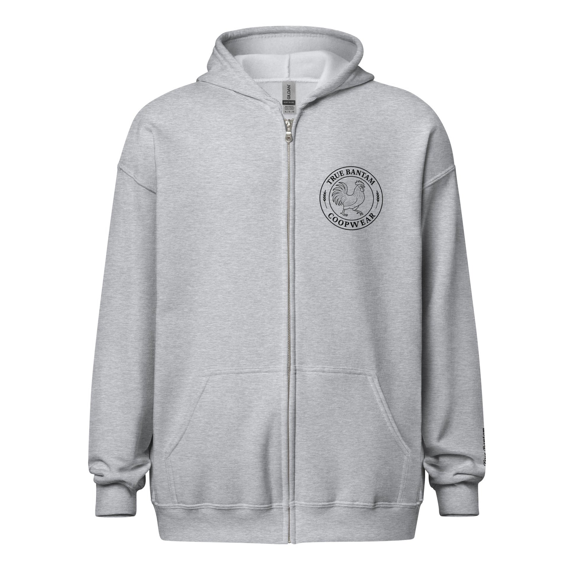 Retro Hen Unisex heavy blend zip bunny hug (hoodie) - Velora Luxury Fashion