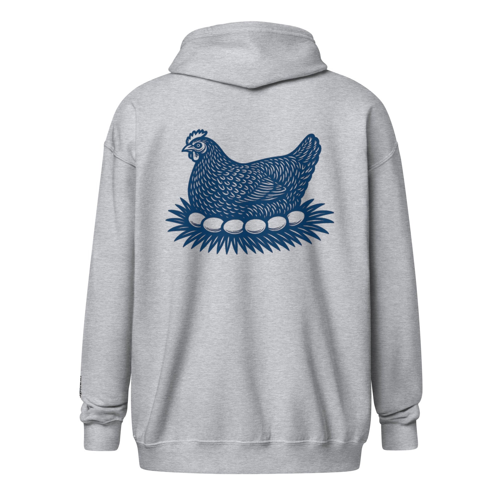 Retro Hen Unisex heavy blend zip bunny hug (hoodie) - Velora Luxury Fashion