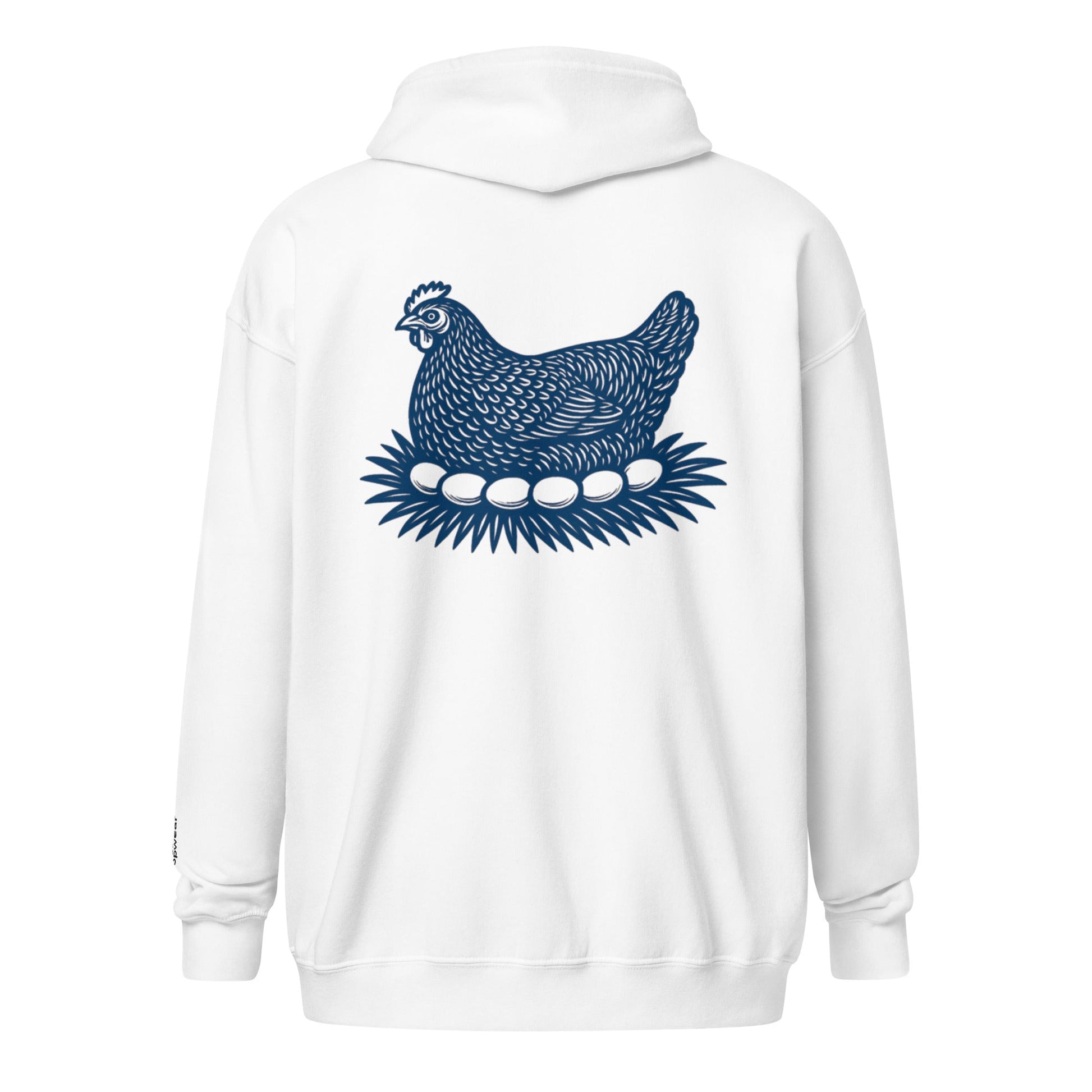Retro Hen Unisex heavy blend zip bunny hug (hoodie) - Velora Luxury Fashion