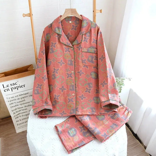 Retro New Pure Cotton Pajamas For Women EX-STOCK Canada