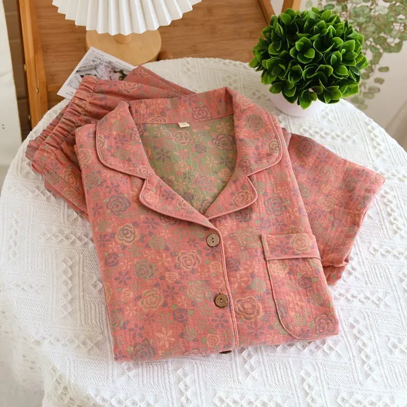 Retro New Pure Cotton Pajamas For Women EX-STOCK Canada