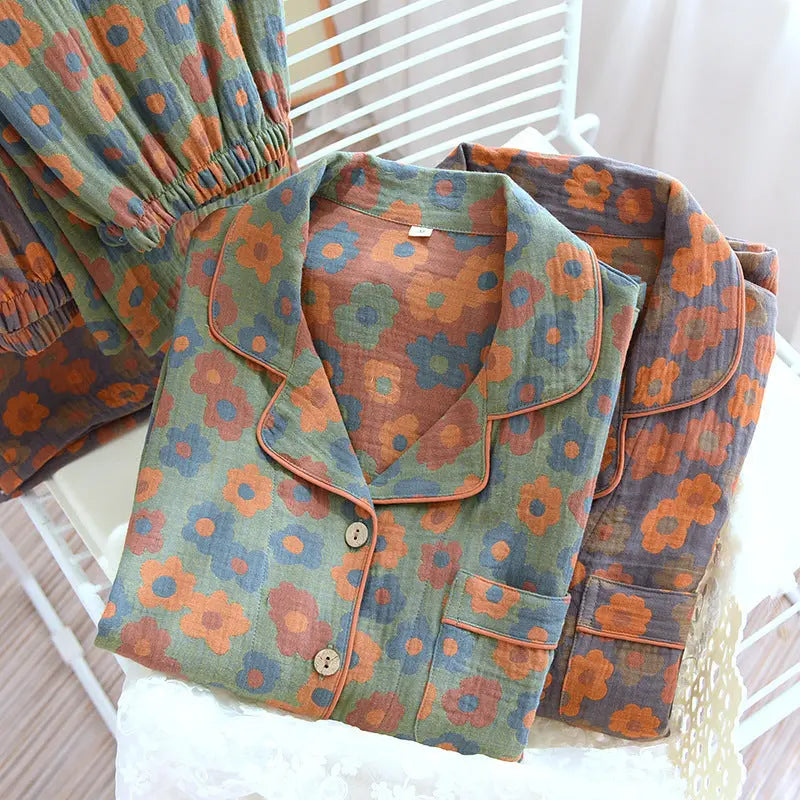 Retro New Pure Cotton Pajamas For Women EX-STOCK Canada