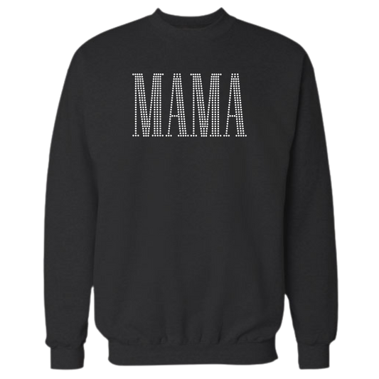 MAMA Rhinestone Shirt – Mom Life Sparkle Bling Tee | Blingdazzel