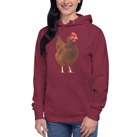 Rhode Island Red Unisex Bunnyhug (hoodie) - Velora Luxury Fashion
