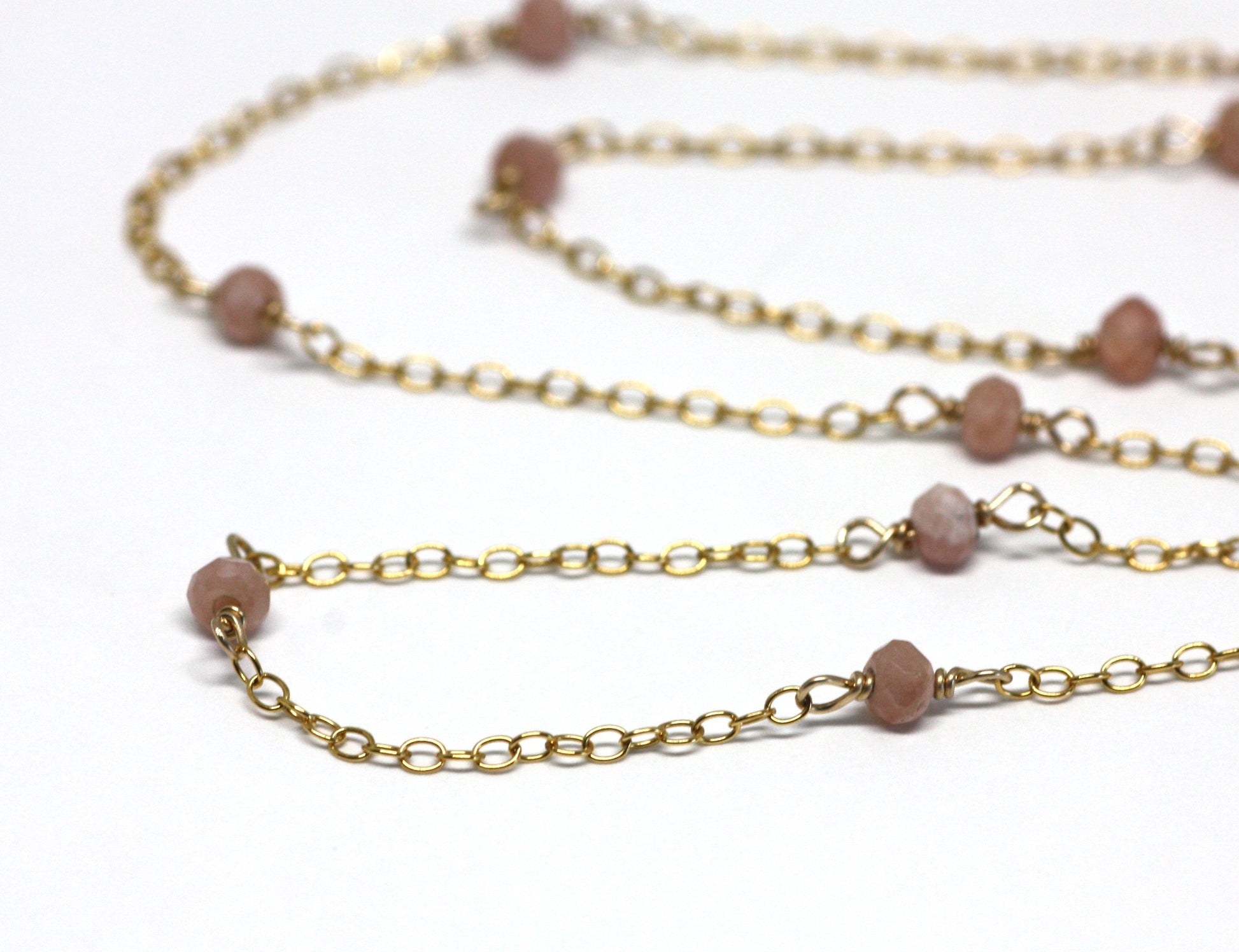 Rhodocrosite Wire Wrapped Layering Necklace - Velora Luxury Fashion