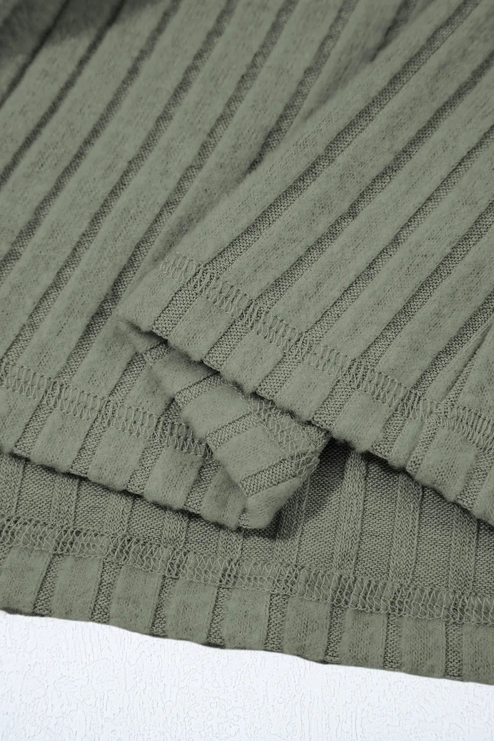 Ribbed Knit Button-Up Cardigan - Velora Luxury Fashion