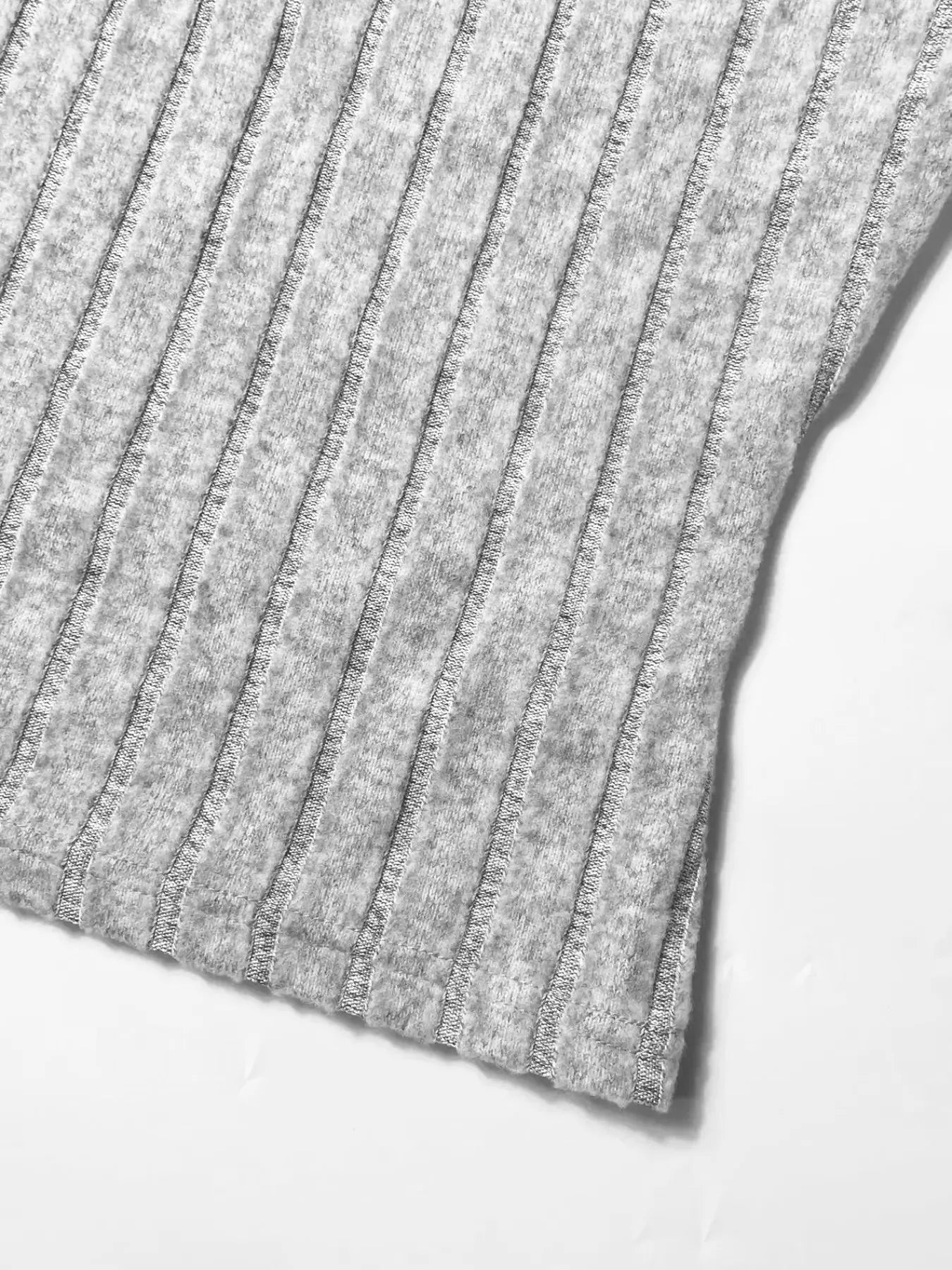 Ribbed Knit Crop Top and Wide Leg Pants Set - Velora Luxury Fashion