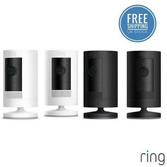 Ring Stick Up Cam|Outdoor|Indoor|Battery| Wireless|Plug in|White|Black - Velora Luxury Fashion